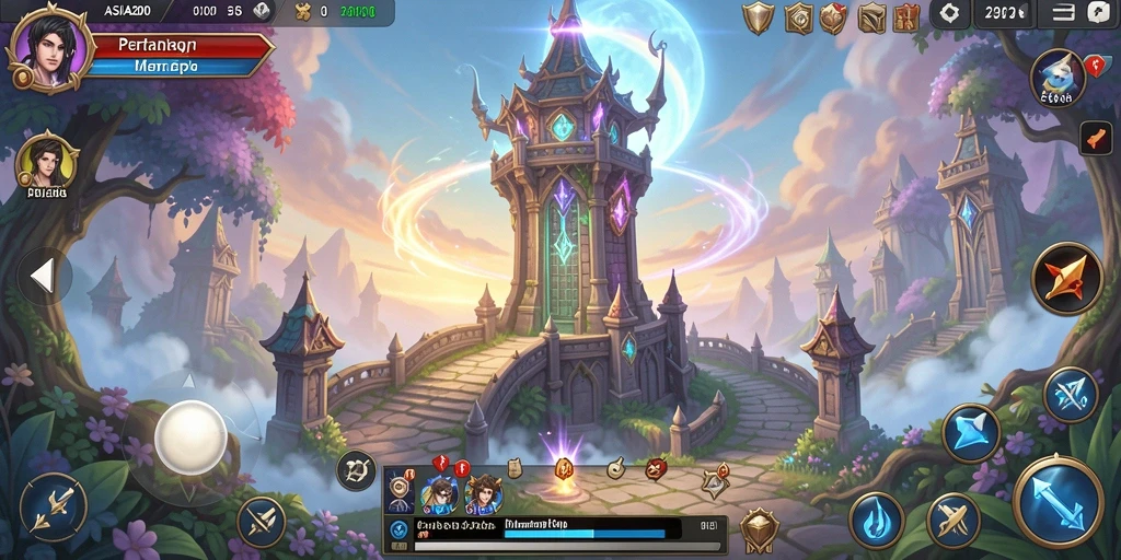 Gameplay menakjubkan ASIA200 menampilkan aksi Tower Defense yang mendebarkan.
