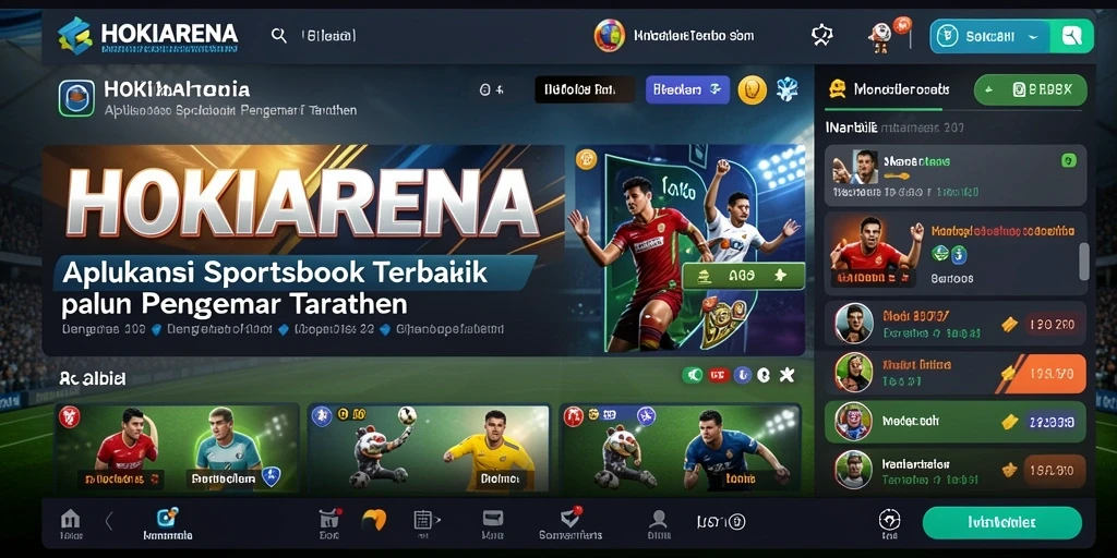 Screenshot gameplay HOKIARENA yang menunjukkan taruhan olahraga online.
