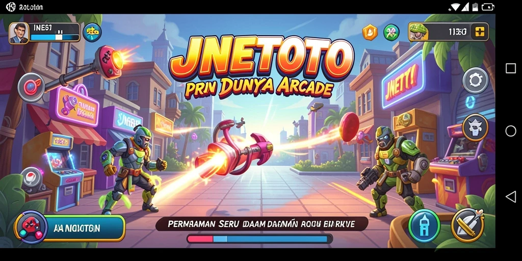 Tangkapan layar JNETOTO menampilkan momen seru dalam kompetisi Arcade.