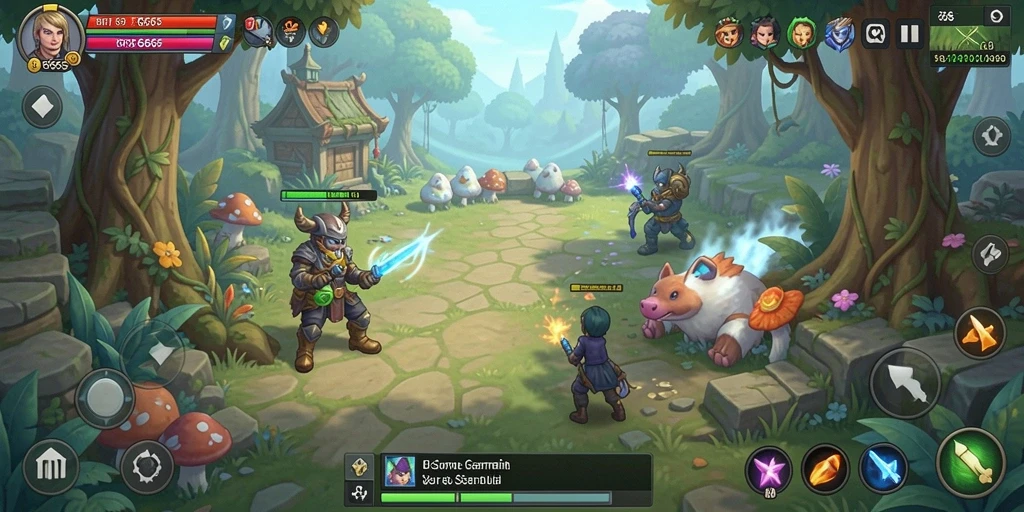 Screenshot utama RR666 menampilkan gameplay yang penuh warna dan menarik.