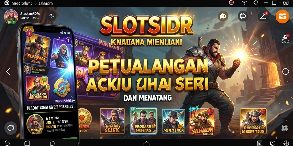 Screenshot menunjukkan gameplay seru dari SLOTSIDR dengan berbagai aksi menegangkan.